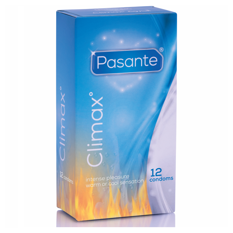 Pasante - Préservatifs Climax 6 Effet Chaleur + 6 Effet Frais / 12 Unités